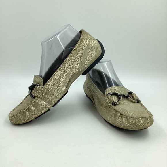 Hush Puppies Shoes Hush Puppies Womens Cora Gold Metallic Leather